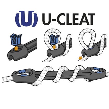 U-cleat 12-16mm Förtöjningsfj.